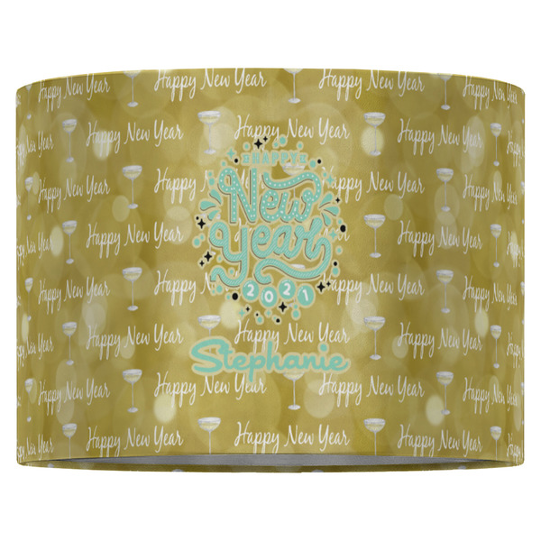 Happy New Year 16" Drum Lampshade - FRONT (Fabric)