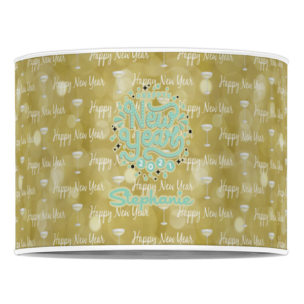 Happy New Year 16" Drum Lampshade - FRONT (Poly Film)