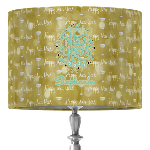 Custom Happy New Year 16" Drum Lamp Shade - Fabric (Personalized)