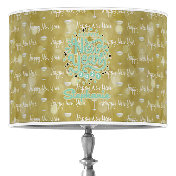 Custom Happy New Year 16" Drum Lamp Shade - Poly-film (Personalized)