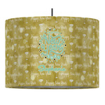 Happy New Year 16" Drum Pendant Lamp - Fabric (Personalized)