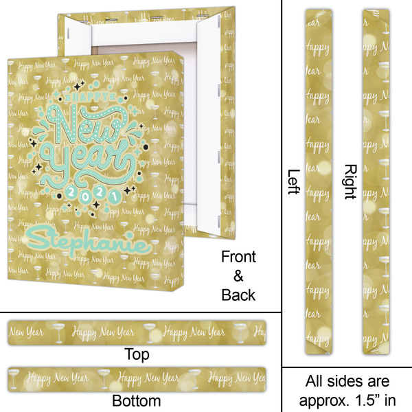 Happy New Year 16x20 - Canvas Print - Approval