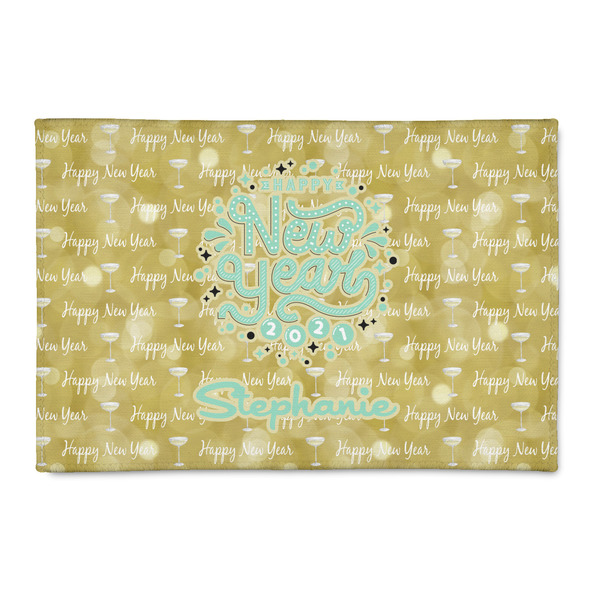 Custom Happy New Year 2' x 3' Indoor Area Rug (Personalized)