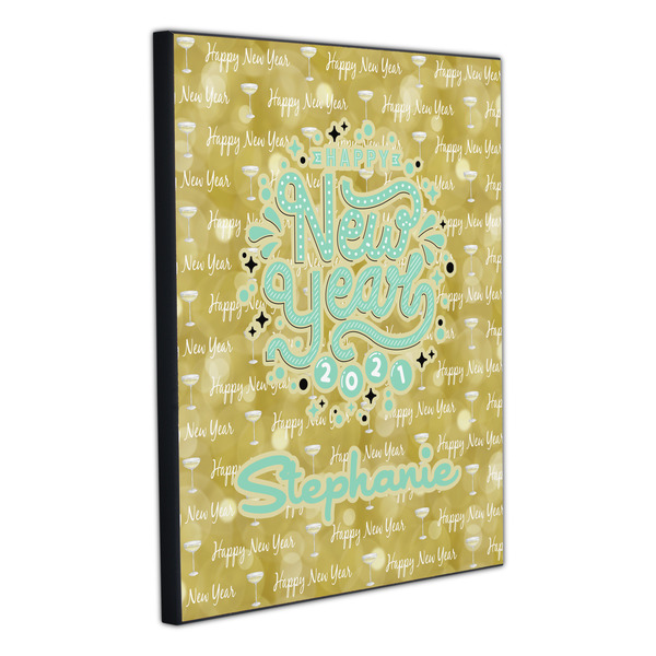 Happy New Year 20x24 Wood Print - Angle View