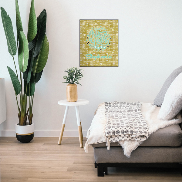 Happy New Year 20x24 Wood Print - In Context