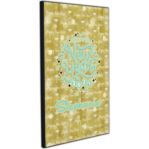 Happy New Year 20x30 Wood Print - Angle View