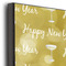 Happy New Year 20x30 Wood Print - Closeup