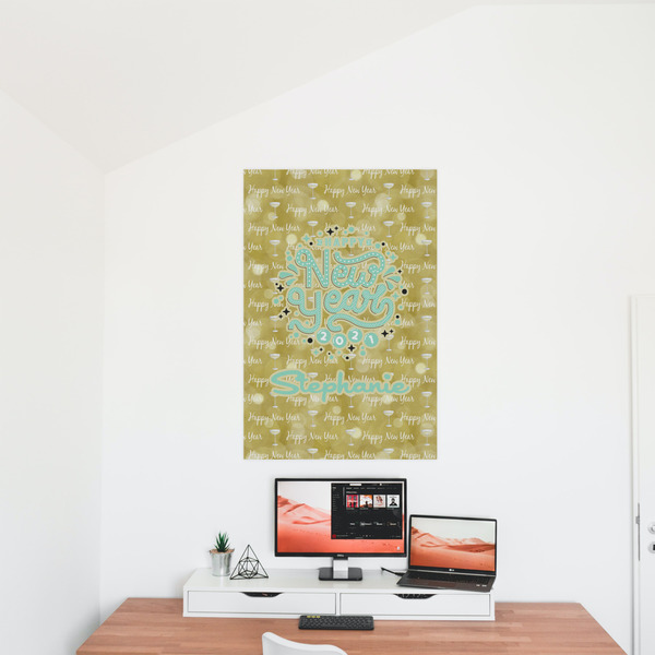Happy New Year 24x36 - Matte Poster - On the Wall