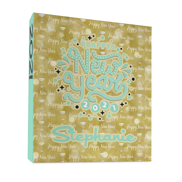 Happy New Year 3 Ring Binders - Full Wrap - 1" - FRONT