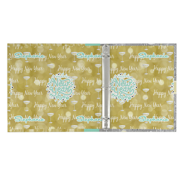 Happy New Year 3 Ring Binders - Full Wrap - 1" - OPEN INSIDE