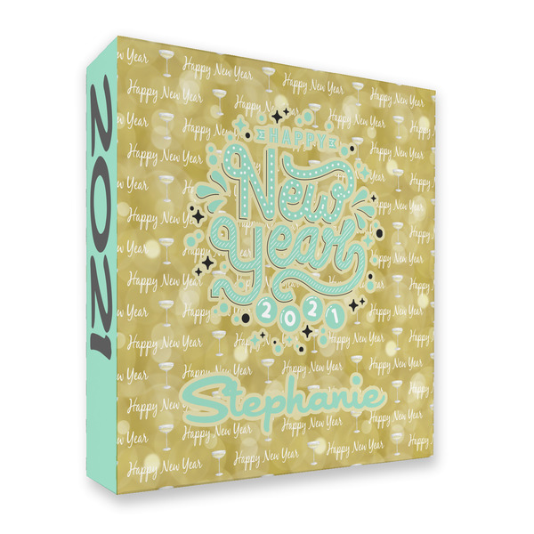Happy New Year 3 Ring Binders - Full Wrap - 2" - FRONT