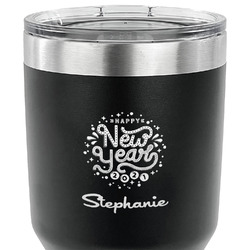 Happy New Year 30 oz Stainless Steel Tumbler - Black - Double Sided (Personalized)