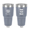Happy New Year 30 oz Stainless Steel Tumbler - Grey - Double-Sided (Personalized)