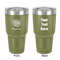 Happy New Year 30 oz Stainless Steel Tumbler - Olive - Double-Sided (Personalized)