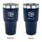 Happy New Year 30 oz Stainless Steel Ringneck Tumblers - Navy - Double Sided - APPROVAL
