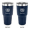 Happy New Year 30 oz Stainless Steel Tumbler - Navy - Double Sided (Personalized)