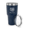 Happy New Year 30 oz Stainless Steel Ringneck Tumblers - Navy - LID OFF