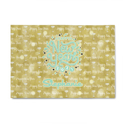 Happy New Year 4' x 6' Indoor Area Rug (Personalized)