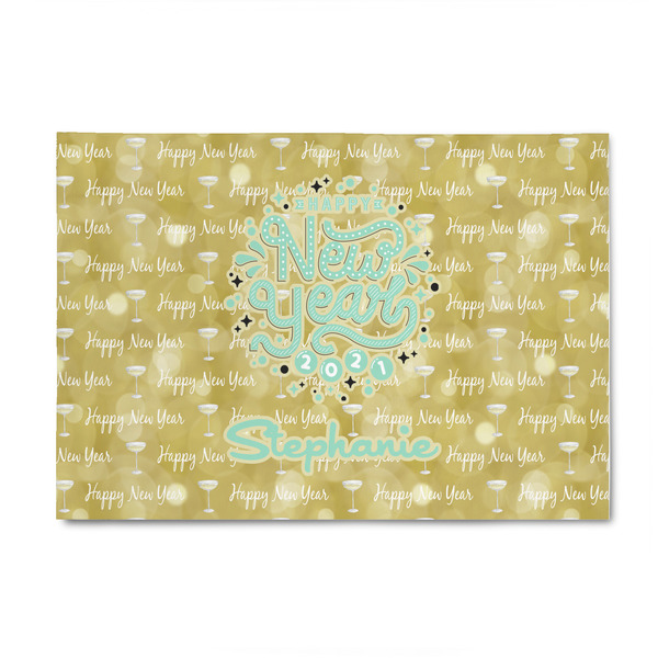 Custom Happy New Year 4' x 6' Indoor Area Rug (Personalized)