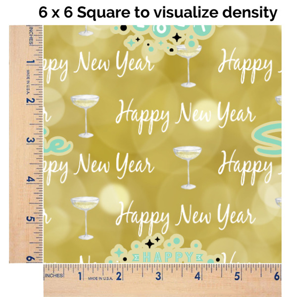 Happy New Year 6x6 Swatch of Fabric