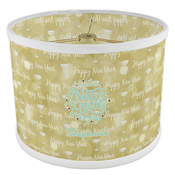 Happy New Year 8" Drum Lampshade - ANGLE Poly-Film