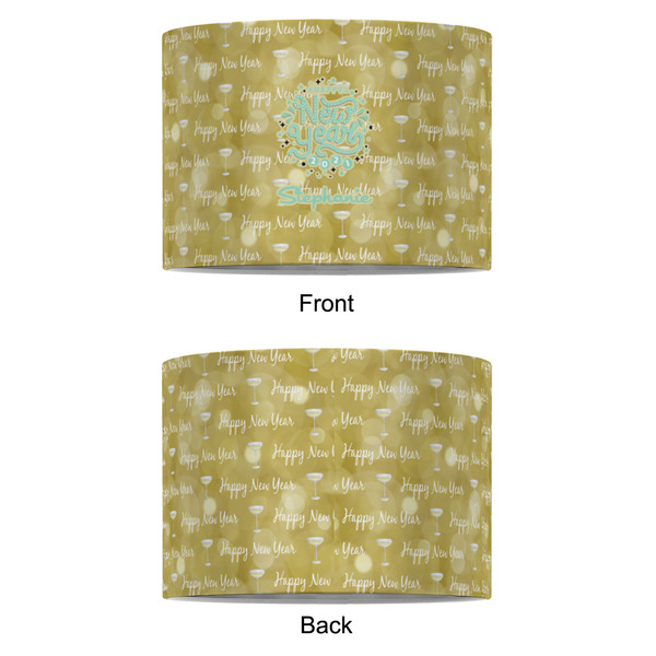Happy New Year 8" Drum Lampshade - APPROVAL (Fabric)