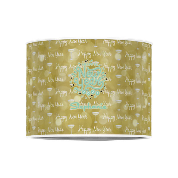 Happy New Year 8" Drum Lampshade - FRONT (Poly Film)