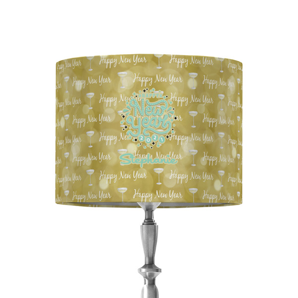 Custom Happy New Year 8" Drum Lamp Shade - Fabric (Personalized)