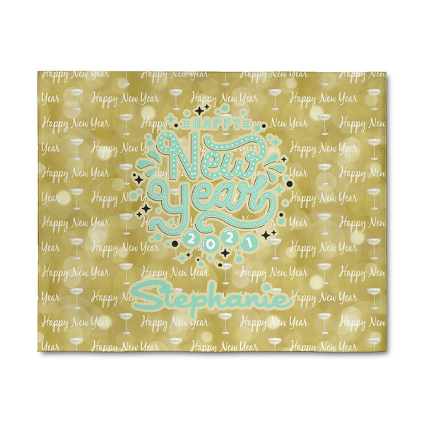 Custom Happy New Year 8' x 10' Indoor Area Rug (Personalized)