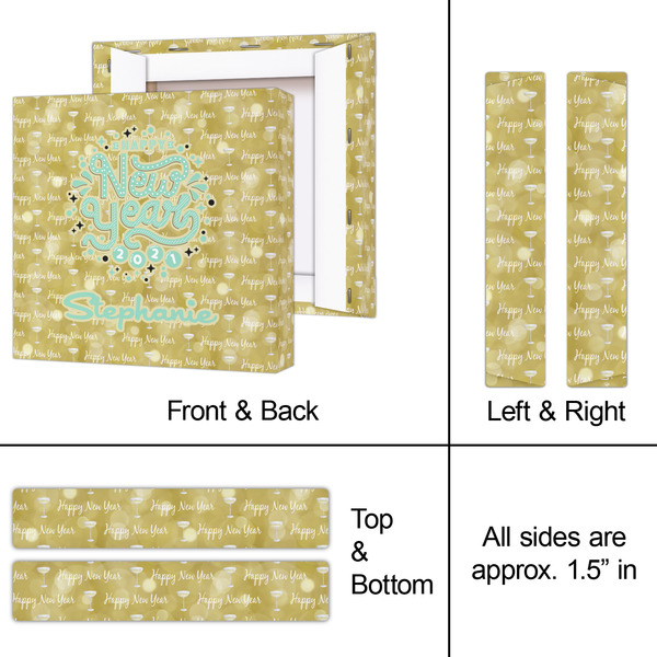 Happy New Year 8x8 - Canvas Print - Approval