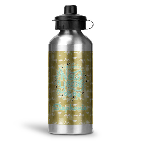 Custom Happy New Year Water Bottles - 20 oz - Aluminum (Personalized)