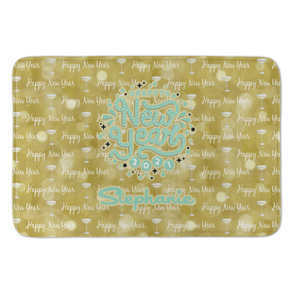 Custom Happy New Year Anti-Fatigue Kitchen Mat (Personalized)