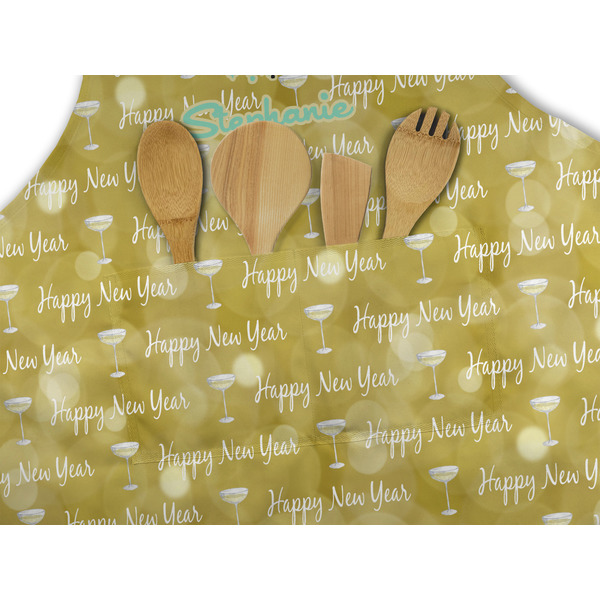Happy New Year Apron - Pocket Detail with Props