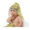 Happy New Year Baby Hooded Towel on Child