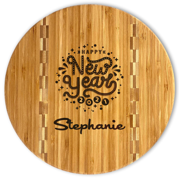 Custom Happy New Year Bamboo Cutting Board (Personalized)