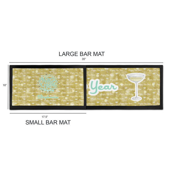 Happy New Year Bar Mats - Sizing Chart