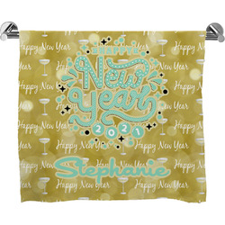 Happy New Year Bath Towel w/ Name or Text