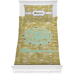 Happy New Year Comforter Set - Twin w/ Name or Text