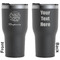 Happy New Year Black RTIC Tumbler - Front and Back