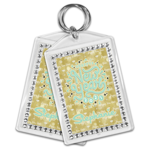 Happy New Year Bling Keychain - MAIN