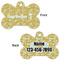 Happy New Year Bone Shaped Dog ID Tag - Large - Approval