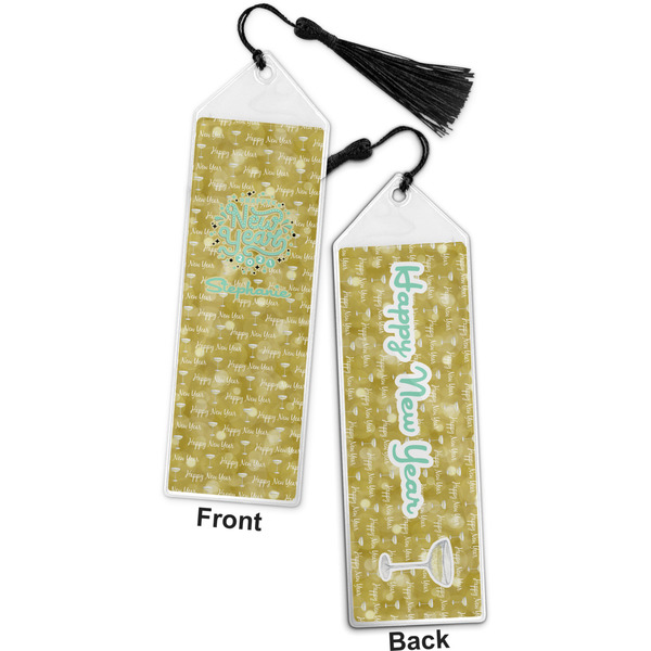 Happy New Year Bookmark with tassel - Front and Back