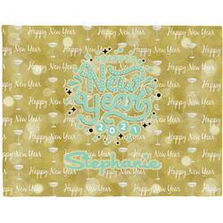 Happy New Year Woven Fabric Placemat - Twill w/ Name or Text