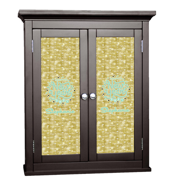 Custom Happy New Year Cabinet Decal - Large w/ Name or Text