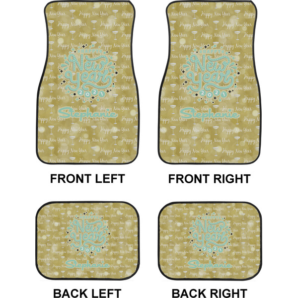 Happy New Year Car Floor Mats Set (2F + 2B)
