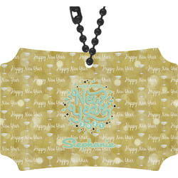 Happy New Year Rear View Mirror Ornament w/ Name or Text