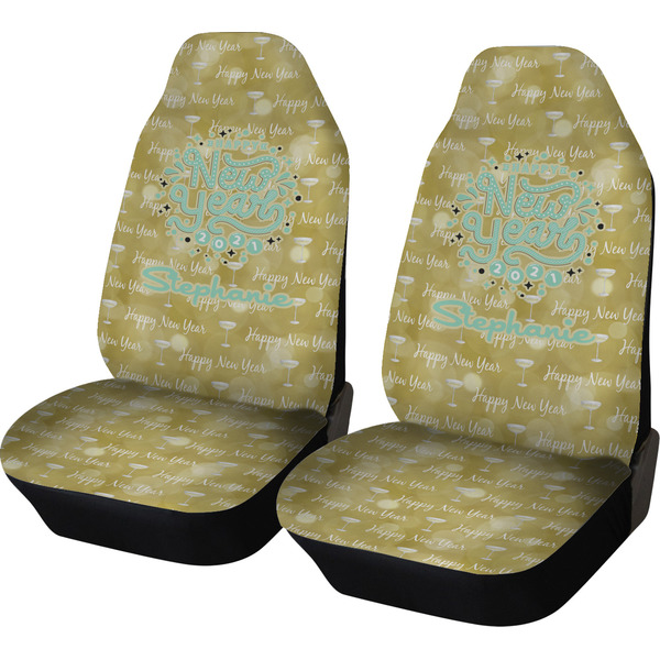 Custom Happy New Year Car Seat Covers (Set of Two) w/ Name or Text
