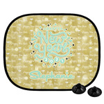 Happy New Year Car Side Window Sun Shade w/ Name or Text