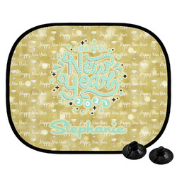 Happy New Year Car Side Window Sun Shade w/ Name or Text