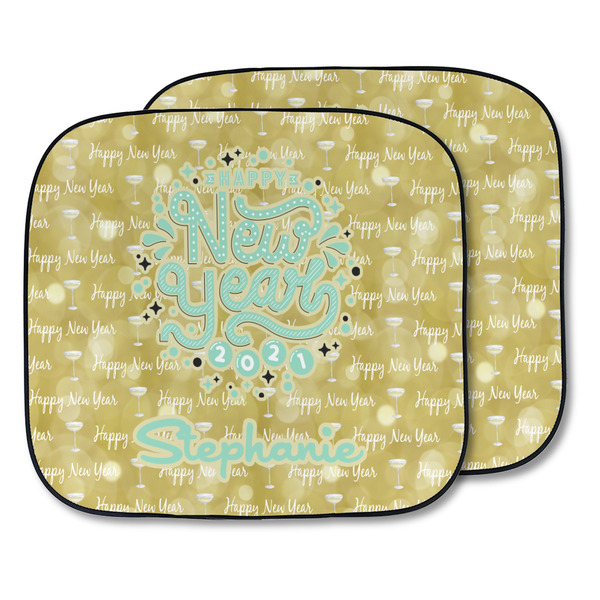 Custom Happy New Year Car Sun Shade - Two Piece (Personalized)
